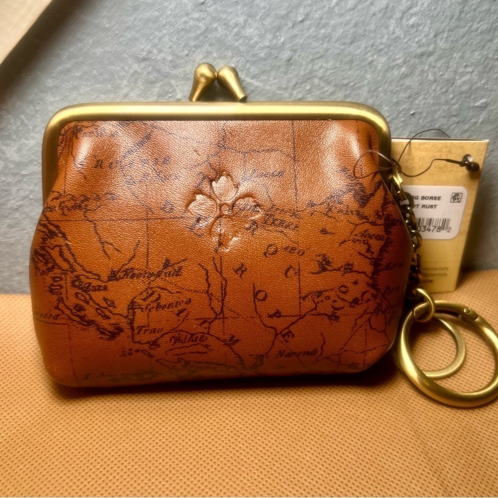 NWT Patricia Nash Borse Coin Purse/Key FOB- Signature Map